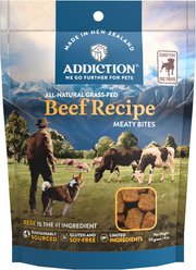 Addiction Meaty Bites Beef Grain-Free Dog Treats, 4-oz bag