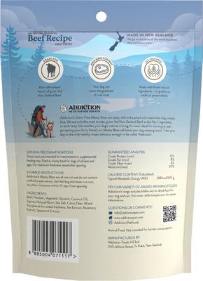 Show full view: Addiction Meaty Bites Beef Grain-Free Dog Treats, 4-oz bag slide 10 of 11