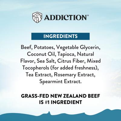 Show full view: Addiction Meaty Bites Beef Grain-Free Dog Treats, 4-oz bag slide 6 of 11