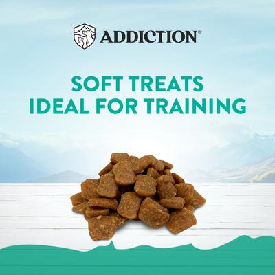 Show full view: Addiction Meaty Bites Brushtail Grain-Free Dog Treats, 4-oz bag slide 5 of 12