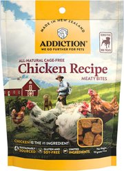 Addiction Meaty Bites Chicken Grain-Free Dog Treats, 4-oz bag