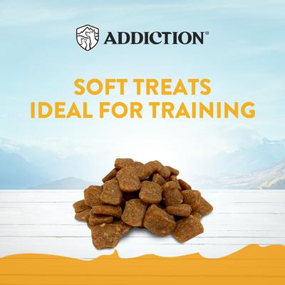 Show full view: Addiction Meaty Bites Chicken Grain-Free Dog Treats, 4-oz bag slide 5 of 11