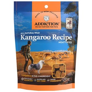 Addiction Meaty Bites Kangaroo Limited Ingredient Grain-Free Allergy-Friendly Soft Dog Treats, 4-oz bag