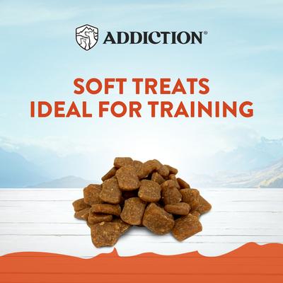 Show full view: Addiction Meaty Bites Venison Grain-Free Dog Treats, 4-oz bag slide 5 of 12