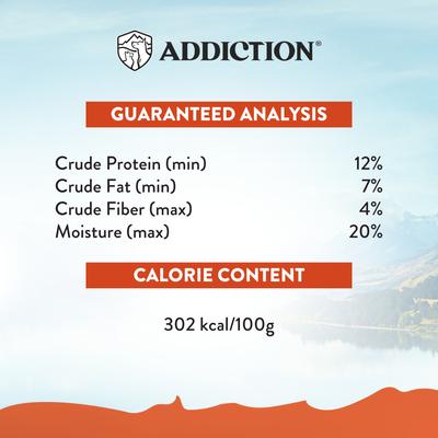 Show full view: Addiction Meaty Bites Venison Grain-Free Dog Treats, 4-oz bag slide 7 of 12