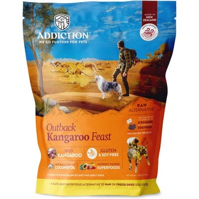 Addiction Addiction Kangaroo Feast Raw Dehydrated Dog Food, 2-lb (makes 9 lbs)