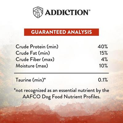 Show full view: Addiction Premium Wild Islands Forest Adult Grain-Free & High-Protein Meat Recipe Dry Dog Food, 20-lb bag slide 7 of 11