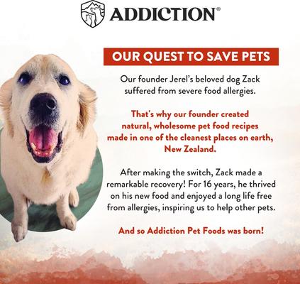 Show full view: Addiction Premium Wild Islands Forest Adult Grain-Free & High-Protein Meat Recipe Dry Dog Food, 4-lb bag slide 10 of 11