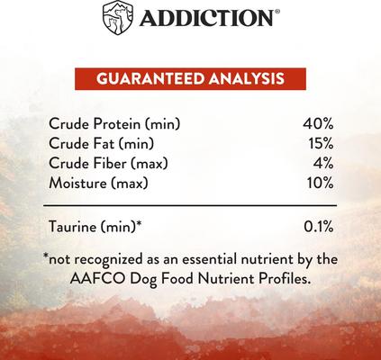 Show full view: Addiction Premium Wild Islands Forest Adult Grain-Free & High-Protein Meat Recipe Dry Dog Food, 4-lb bag slide 7 of 11