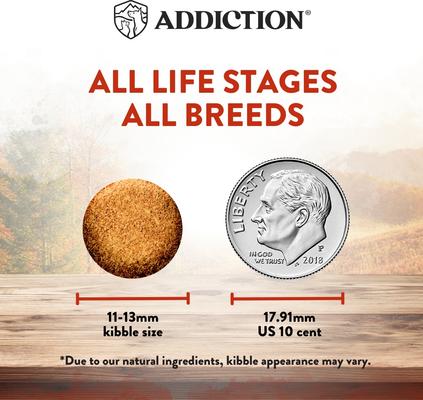 Show full view: Addiction Premium Wild Islands Forest Adult Grain-Free & High-Protein Meat Recipe Dry Dog Food, 4-lb bag slide 4 of 11