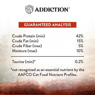 Show full view: Addiction Premium Wild Islands Forest Meat Recipe Grain-Free & High-Protein Dry Cat Food, 4-lb bag slide 6 of 10
