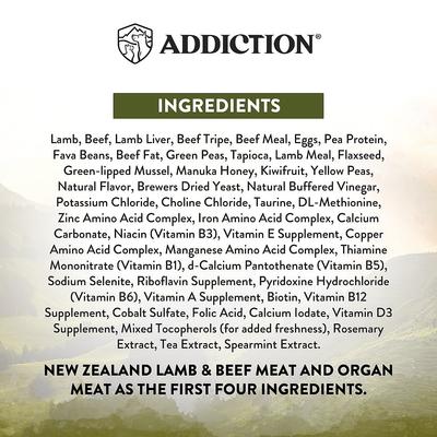 Show full view: Addiction Premium Wild Islands Highland Adult Grain-Free & High-Protein Meat Recipe Dry Dog Food, 20-lb bag slide 5 of 11