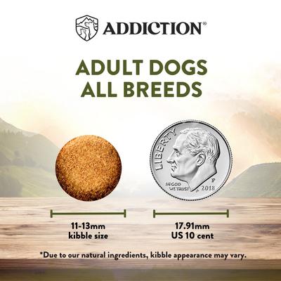 Show full view: Addiction Premium Wild Islands Highland Adult Grain-Free & High-Protein Meat Recipe Dry Dog Food, 4-lb bag slide 4 of 10