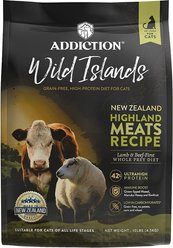Addiction Premium Wild Islands Highland Meat Recipe Grain-Free & High-Protein Dry Cat Food, 10-lb bag