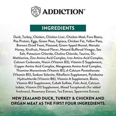 Show full view: Addiction Premium Wild Islands Island Birds Adult Grain-Free & High-Protein Poultry Dry Dog Food, 20-lb bag slide 6 of 11