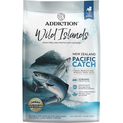 Addiction Addiction Premium Wild Islands Pacific Catch Adult Grain-Free & High-Protein Seafood & Fish Dry Dog Food, 20-lb bag