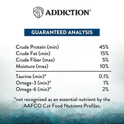 Show full view: Addiction Premium Wild Islands Pacific Catch Seafood & Fish Grain-Free & High-Protein Dry Cat Food, 10-lb bag slide 7 of 11