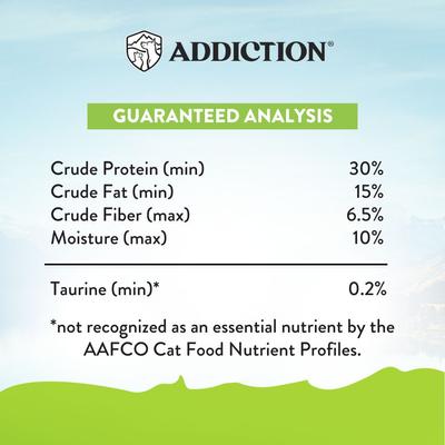 Show full view: Addiction Viva La Venison Entree Complete & Balanced Immune Boost Grain-Free Dry Cat Food, 4-lb bag slide 7 of 11