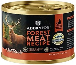 Addiction Wild Islands Forest Meat Premium Venison & Beef Grain-Free Canned Wet Cat Food, 6.5-oz can, case of 24