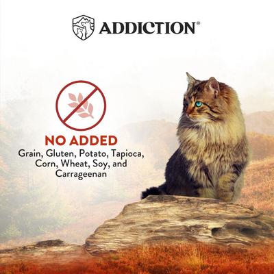 Show full view: Addiction Wild Islands Forest Meat Premium Venison & Beef Grain-Free Canned Wet Cat Food, 6.5-oz can, case of 24 slide 5 of 11