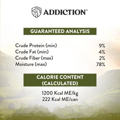 Show full view: Addiction Wild Islands Highland Meats Premium Lamb & Beef Grain-Free Canned Wet Cat Food, 6.5-oz can, case of 24 slide 8 of 11