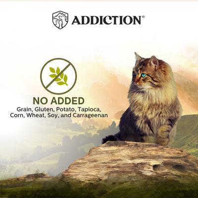 Show full view: Addiction Wild Islands Highland Meats Premium Lamb & Beef Grain-Free Canned Wet Cat Food, 6.5-oz can, case of 24 slide 5 of 11