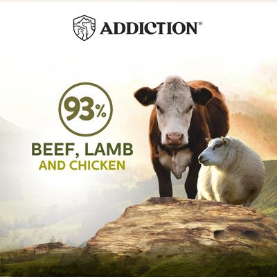 Show full view: Addiction Wild Islands Highland Meats Premium Lamb & Beef Grain-Free Canned Wet Cat Food, 6.5-oz can, case of 24 slide 6 of 11