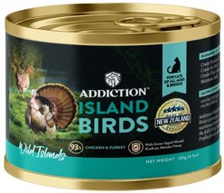 Addiction Wild Islands Island Birds Premium Chicken & Turkey Grain-Free Canned Wet Cat Food, 6.5-oz can, case of 24