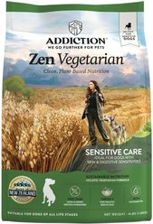 Addiction Zen Vegetarian Plant Based Skin & Coat Health Dry Dog Food, 4-lb bag