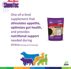 ADM MoorMan's ShowTec EatMoor Swine, Goat, Sheep, & Cattle Powder Supplement, 3.75-lb bag slide 2 of 8