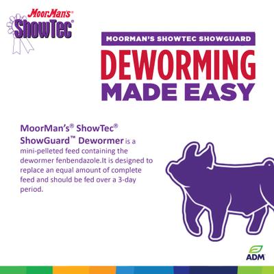 Show full view: ADM MoorMan's ShowTec ShowGuard Swine Dewormer Supplement, 25-lb bag slide 9 of 9