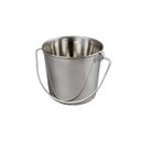 Advance Pet Product Heavy Stainless Steel Round Bucket, 16-qt