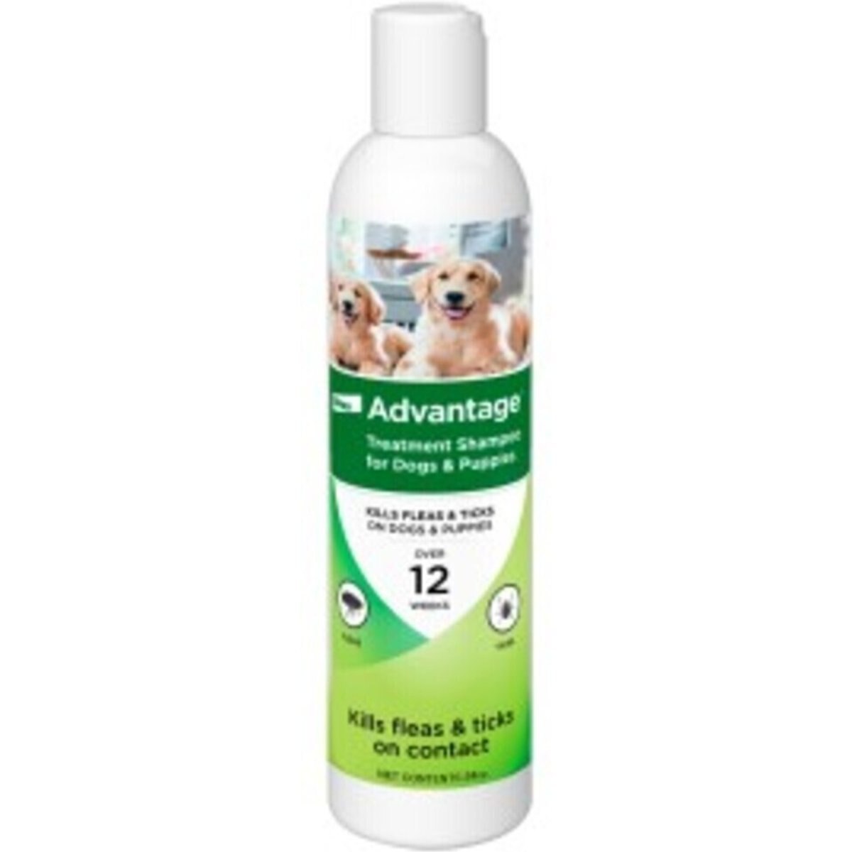 Advantage II Flea & Tick Treatment Shampoo for Dogs & Puppies, 24-oz