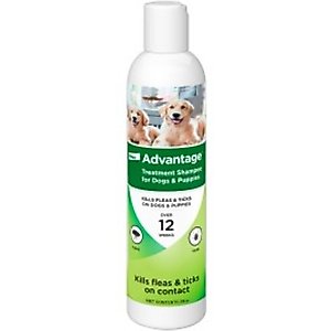 Advantage Flea & Tick Treatment Shampoo for Dogs & Puppies, 24-fl oz bottle