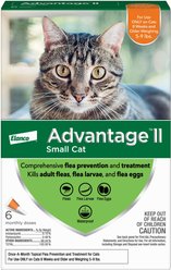 Advantage II Flea Spot Treatment, 5-9 lbs + Elanco Tapeworm Cat De-Wormer slide 2 of 9