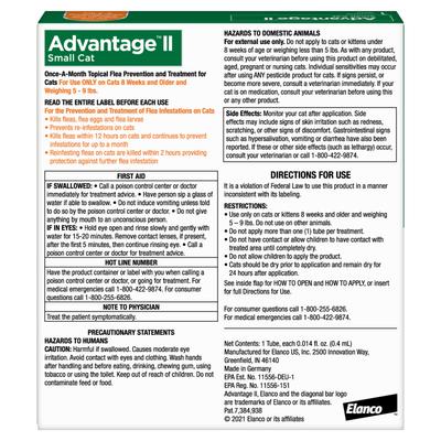 Show full view: Advantage II Flea Spot Treatment for Cats, 5-9 lbs, 1 Dose (1-mo. supply) slide 2 of 10