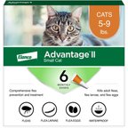 Advantage II Flea Spot Treatment for Cats, 5-9 lbs, 6 Doses (6-mos. supply)
