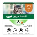 Advantage II Flea Spot Treatment for Cats, 5-9 lbs, 6 Doses (6-mos. supply)