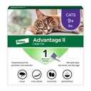 Advantage II Flea Spot Treatment for Cats, over 9 lbs, 1 Dose (1-mo. supply)