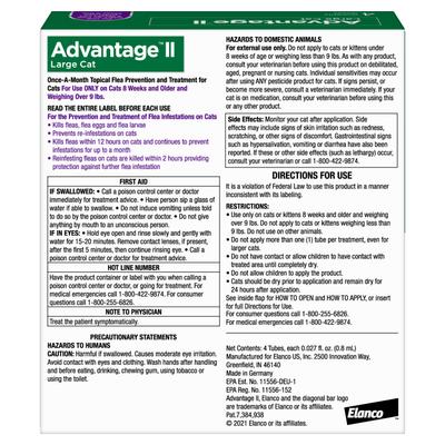 Advantage II Flea Spot Treatment for Cats, over 9 lbs