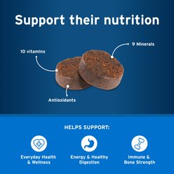 Advantage II Flea Spot Treatment for Dogs, 3-10 lbs, 4 Doses (4-mos. supply) + Pet Protect DVM Daily Multivitamin Chicken Flavored Soft Chew Supplement for Dogs, 60 count slide 2 of 9