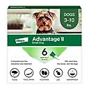 Advantage II Flea Spot Treatment for Dogs, 3-10 lbs, 6 Doses (6-mos. supply)