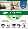 Advantage II Flea Spot Treatment for Dogs, over 55 lbs, 6 Doses (6-mos. supply)