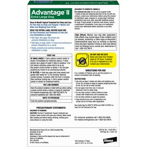 Advantage II Flea Spot Treatment for Dogs, over 55 lbs, 6 Doses (6-mos. supply)