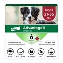 Advantage II Flea Treatment for Dogs, 21-55 lbs, 6 Doses (6-mos. supply)