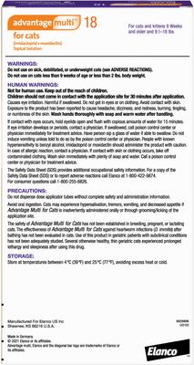 Show full view: Advantage Multi Topical Solution for Cats, 9.1-18 lbs, (Purple Box), 6 Doses (6-mos. supply) slide 2 of 11