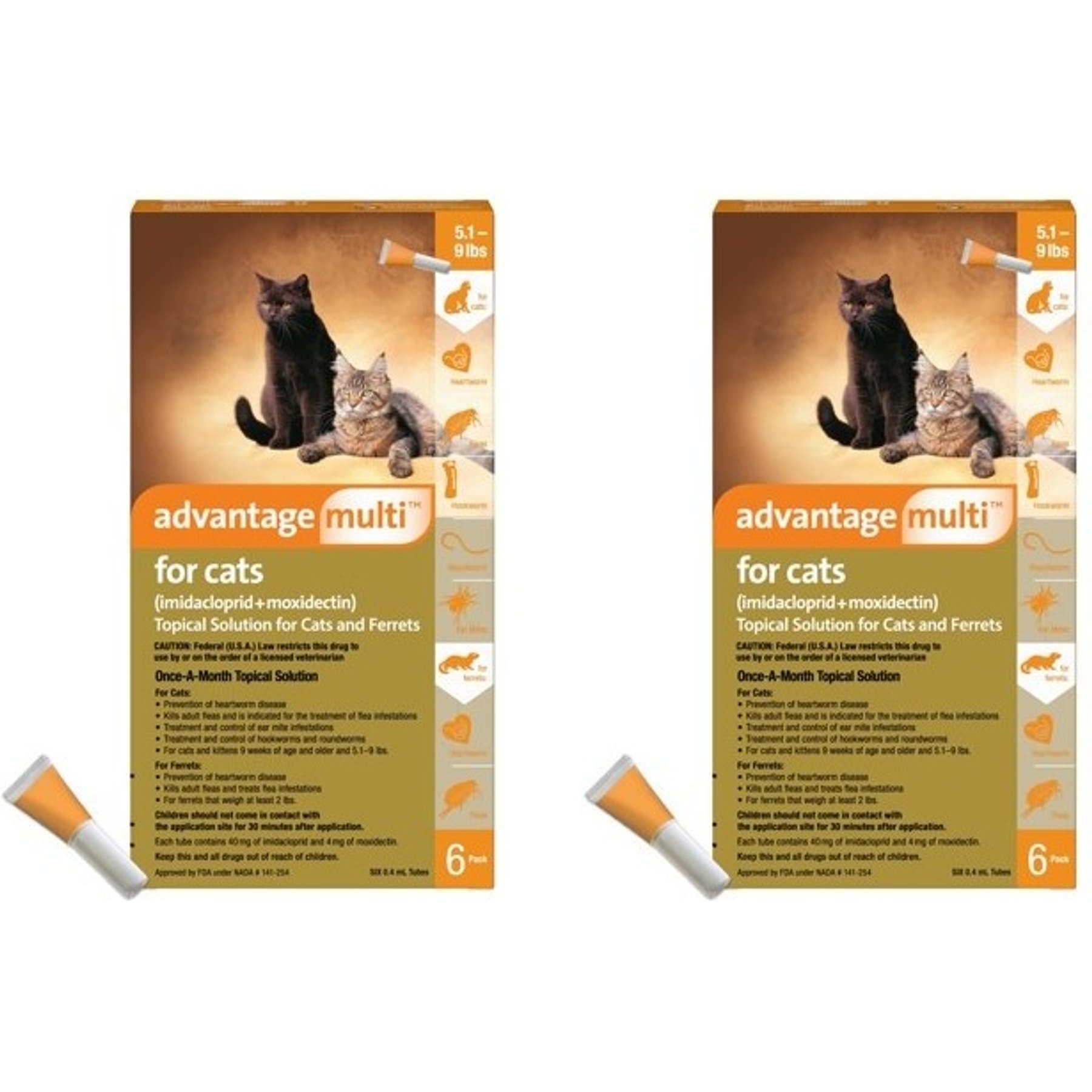 Heartworm Frontline Advantage For Cats Advantage II Cat Kitten