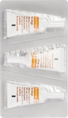 Show full view: Advantage Multi Topical Solution for Dogs, 88.1-110 lbs, (Brown Box), 6 Doses (6-mos. supply) slide 8 of 11