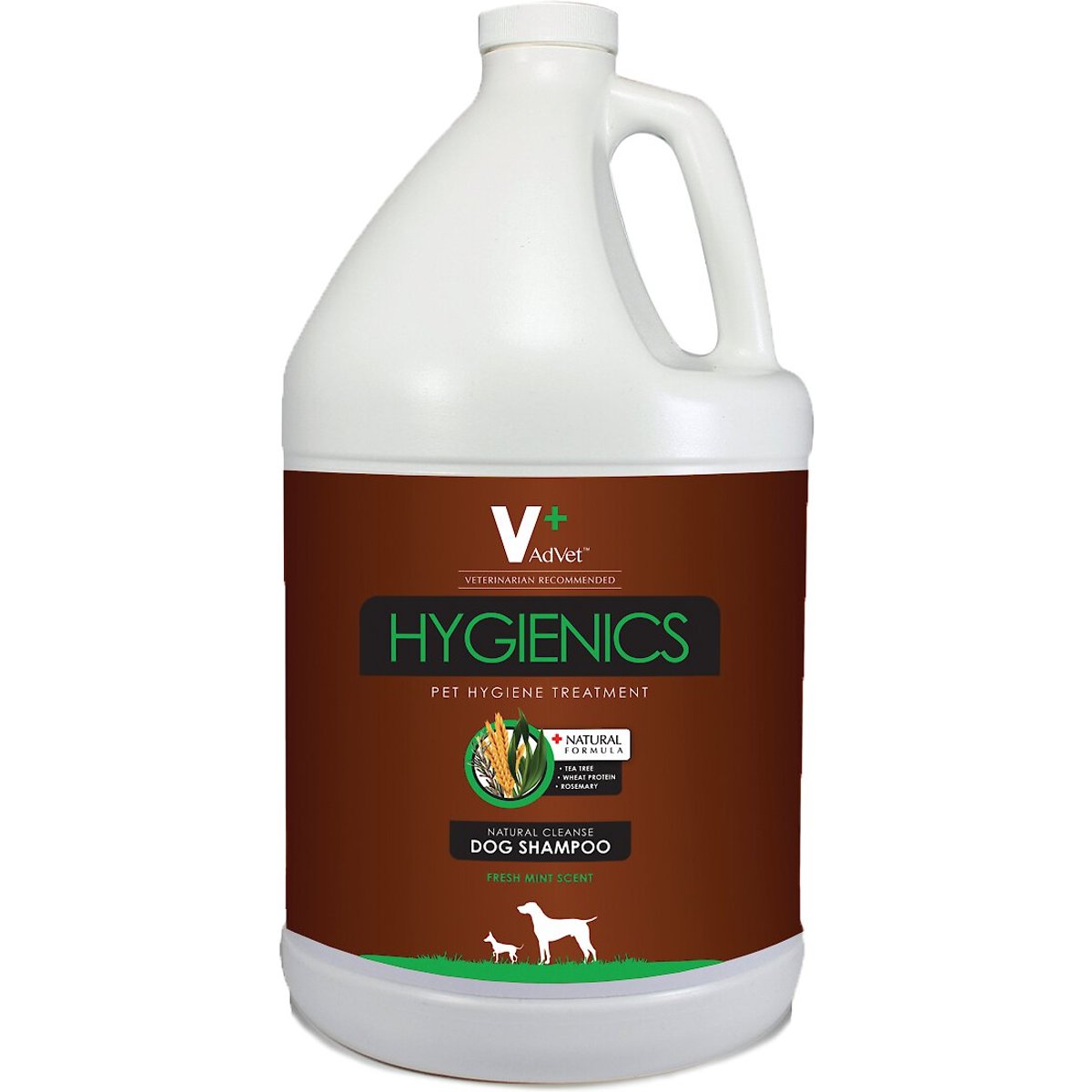 AdVet Hygienics Natural Cleanse Dog Shampoo, 1-gal bottle