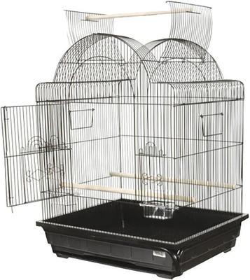 Show full view: A&E Cage Company 32-in Victorian Open Top Bird Cage, Black, Medium slide 2 of 4